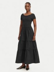 BOSS Sukienka codzienna C_Enight 50556386 Czarny Regular Fit. Czarne sukienki damskie Boss, na co dzień, xl, bez wzorów, z bawełny, bez kołnierzyka, bez ramiączek, proste. Za 899.99 zł.