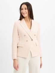 BOSS Marynarka Kobiety różowy, 40. Czerwone marynarki i żakiety damskie Boss, bez wzorów, eleganckie, bez kołnierzyka, bez ramiączek. Za 1,999.95 zł.