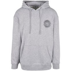 Hoodie Urban Classics globetrotter. Szare bluzy męskie Urban Classics, m, bez wzorów, sportowe, bez ramiączek, z kapturem. Za 277.00 zł.