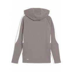 Młodzieżowa bluza z kapturem z zamkiem na całej długości EVOSTRIPE PUMA. Niebieskia bluzy damskie Puma, m, bez wzorów, młodzieżowe, bez ramiączek, z kapturem. W wyprzedaży za 159.00 zł.