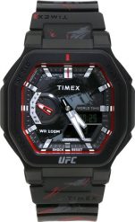 Zegarek Timex Zegarek męski Timex TW2V85300 czarny. Czarne zegarki męskie Timex, bez wzorów. Za 616.00 zł.