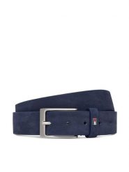 Tommy Hilfiger Pasek Layton 3.5 Nubuck AM0AM15047 Granatowy. Niebieskie paski męskie Tommy Hilfiger, z nubiku. Za 249.99 zł.