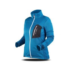 Bluza Trimm MICRON LADY. Niebieskie bluzy damskie TRIMM, na zimę, bez wzorów, sportowe, bez ramiączek, bez kaptura. W wyprzedaży za 140.00 zł.