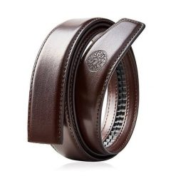 Wymienny pas bez klamry C35 ELITE Brązowy 135. Brązowe paski męskie Betlewski, ze skóry. Za 69.99 zł.