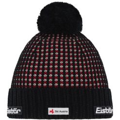 Czapka Eisbar Flow OS Pompon MÜ RL SKA. Czarne czapki damskie Eisbar, bez wzorów. W wyprzedaży za 199.00 zł.