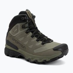 Buty trekkingowe La Sportiva Ultra Raptor 3 Mid GTX. Zielone trekkingi męskie La Sportiva, z gore-texu, bez zapięcia. Za 859.99 zł.