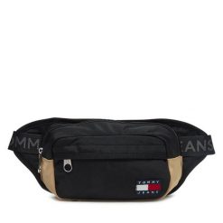 Nerka Tommy Jeans. Czarne saszetki i nerki męskie Tommy Jeans, bez wzorów, z jeansu. Za 129.99 zł.