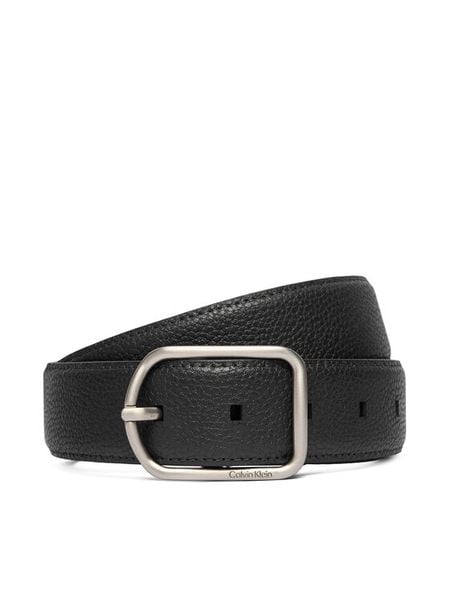 Calvin Klein Pasek Męski Round Buckle 35Mm LV04D7024G Czarny. Czarne paski męskie Calvin Klein, ze skóry. Za 119.99 zł.