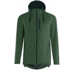 Kurtka rowerowa z kapturem MICROM 15, zielona. Zielone kurtki męskie GIST, bez wzorów, sportowe, z kapturem. Za 449.00 zł.