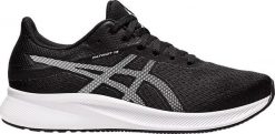 Buty damskie do biegania Asics Patriot 13 czarne 1012B312 001 36. Czarne obuwie sportowe damskie Asics, bez wzorów, bez zapięcia, do biegania. Za 284.98 zł.