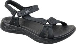Skechers Sandały damskie On The Go 600 czarne r. 40 (15316-BBK). Czarne sandały damskie Skechers, bez wzorów, bez obcasa, bez zapięcia. Za 219.45 zł.