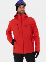 Kurtka Narciarska Męska Fundango Telluride. Czarne kurtki sportowe męskie FUNDANGO, na zimę, m, bez wzorów, z materiału, bez kaptura, narciarskie. Za 599.00 zł.