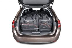 Torby Do Bagażnika Peugeot 308 Sw 2014-2021 5Szt Kjust. Czarne torby podróżne damskie KJUST, bez wzorów, z kauczuku. Za 1,529.00 zł.