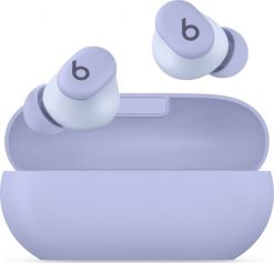 Słuchawki Apple Beats Solo Buds fioletowe (MUVX3ZM/A). Fioletowe słuchawki bezprzewodowe Apple. Za 553.09 zł.