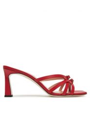 Pollini Klapki SA28217C0MTC0501 Czerwony. Czerwone klapki damskie Pollini, bez wzorów, ze skóry, bez obcasa, bez zapięcia. Za 869.99 zł.