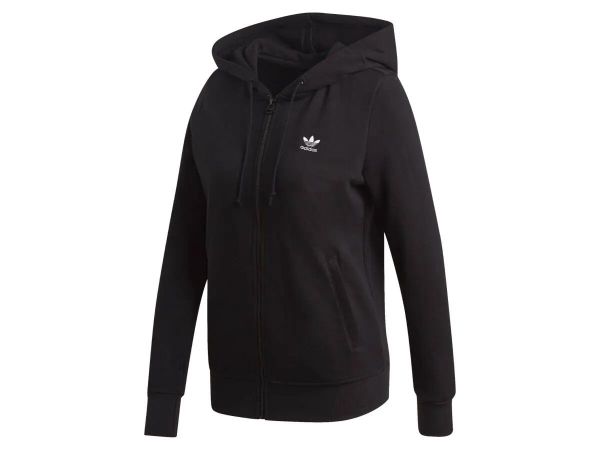 Bluza damska ADIDAS TRACK TOP 30. Czarne bluzy damskie Adidas, l, bez wzorów, z bawełny, eleganckie, bez ramiączek, z kapturem. Za 249.00 zł.