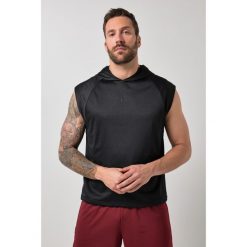 Męska Bluza z kapturem fitness Belly Fit siateczka kaptur szybkoschnąca. Czarne bluzy sportowe męskie JAY-PI, m, bez wzorów, z elastanu, z kapturem, na fitness i siłownię. Za 239.99 zł.