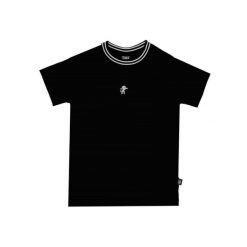 Koszulka miękki z bawełna na co dzień na siłownię. Czarne bluzki damskie LEONE 1947 APPAREL, bez wzorów, z bawełny, sportowe, bez kołnierzyka, bez ramiączek. W wyprzedaży za 67.36 zł.