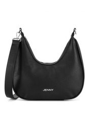 JENNY Torebka JEN-L-003-07 Czarny. Czarne listonoszki damskie Jenny, bez wzorów, z tworzywa sztucznego, bez dodatków. Za 129.99 zł.