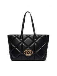 LOVE MOSCHINO Torebka JC4120PP1PLC0000 Czarny. Czarne shopperki damskie Love Moschino, bez wzorów, ze skóry, bez dodatków. Za 1,059.00 zł.