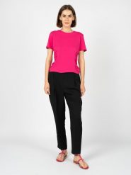 Silvian Heach T-Shirt | CVP23123TS | Kobieta | Różowy. Czerwone t-shirty damskie Silvian Heach, xs, bez wzorów, z bawełny, bez kołnierzyka, bez ramiączek. W wyprzedaży za 149.00 zł.