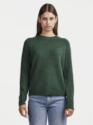 Pieces Sweter Juliana 17126277 Zielony Regular Fit. Zielone swetry nierozpinane damskie Pieces, l, bez wzorów, z syntetyku, bez kołnierzyka, bez ramiączek. W wyprzedaży za 69.99 zł.