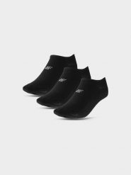 4F Skarpetki casual stopki (3-pack) męskie - czarne 43-46. Czarne skarpety męskie 4F, bez wzorów, z bawełny. Za 44.99 zł.