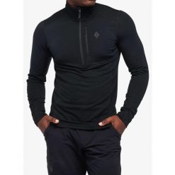 Bluza termoaktywna męska Black Diamond Coefficient LT Quarter Zip Pullover. Czarne bluzy męskie Black Diamond, na zimę, m, bez wzorów, sportowe, bez ramiączek, bez kaptura. Za 428.99 zł.