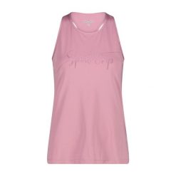 Damski tank top CMP. Czerwone topy damskie CMP, s, bez wzorów, sportowe, bez kołnierzyka, bez ramiączek. Za 176.50 zł.