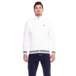 Męski dres ze stójką i zamkiem Welcome Back. Białe komplety dresowe męskie LEONE 1947 APPAREL, l, bez wzorów, z dresówki. W wyprzedaży za 249.40 zł.