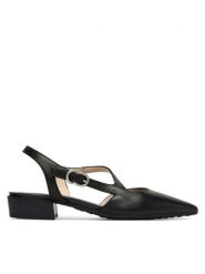 Hispanitas Czółenka HV264773 C002 Czarny. Czarne czółenka damskie Hispanitas, bez wzorów, ze skóry, bez obcasa, bez zapięcia. Za 609.99 zł.