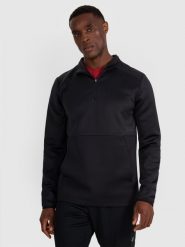 4F Bluza treningowa regular szybkoschnąca męska - czarna XXL. Czarne bluzy sportowe męskie 4F, m, bez wzorów, z dzianiny, bez kaptura, do biegania. Za 229.99 zł.