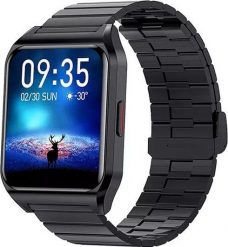 Smartwatch Rubicon E89 Czarny (RNCE89). Czarne zegarki smartwatch Rubicon, bez wzorów. Za 158.90 zł.