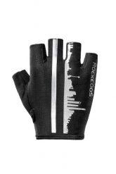 Rękawiczki rowerowe HF City HF S252. Czarne rękawiczki męskie ROCKBROS, na lato, bez wzorów, z gumy. Za 64.99 zł.