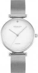 Zegarek damski Obaku Denmark V310LXCWMC srebrny. Szare zegarki damskie OBAKU, srebrne. Za 387.00 zł.