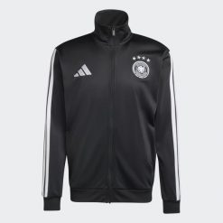 Kurtka dresowa piłkarska ADIDAS Niemcy. Kurtki męskie Adidas, xl, bez wzorów, z dresówki, sportowe, bez kaptura. Za 339.99 zł.