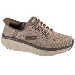 Buty sportowe Sneakersy męskie, Slip-ins: D'Lux Walker 2.0 - Rezinate. Niebieskie buty sportowe męskie Skechers, bez wzorów, bez zapięcia, trekkingowe. Za 449.99 zł.