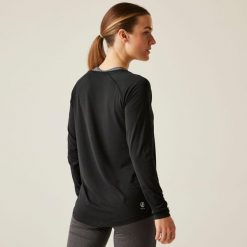 Koszulka sportowa z długim rękawem damska Discern. Brązowe koszulki sportowe damskie Dare 2B, xs, bez wzorów, bez ramiączek, trekkingowe. W wyprzedaży za 79.99 zł.