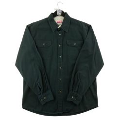 Second life - Koszula męska vintage Y2K Wrangler - Jak nowy. Czarne koszule męskie Wrangler, l, bez wzorów, sportowe, bez kołnierzyka, bez ramiączek. Za 85.16 zł.