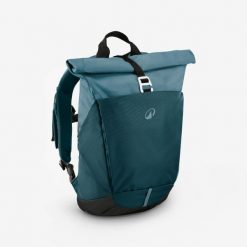 Plecak turystyczny Quechua NH500 Escape Rolltop 16+4 litry. Brązowe plecaki męskie QUECHUA, bez wzorów, sportowe. Za 129.99 zł.