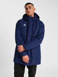 Parka Hummel GO. Niebieskie parki męskie Hummel, na zimę, m, bez wzorów, z poliamidu, bez kołnierzyka, bez kaptura. Za 302.50 zł.