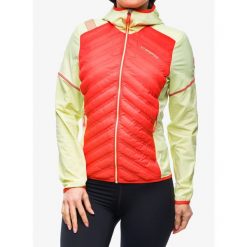 Kurtka ocieplana damska La Sportiva Koro Jacket. Zielone kurtki sportowe damskie La Sportiva, m, bez wzorów, z puchu, bez ramiączek, bez kaptura, trekkingowe. Za 592.99 zł.