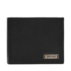 Portfel Just Cavalli. Czarne portfele męskie Just Cavalli, bez wzorów. Za 274.99 zł.
