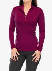 Bluza termoaktywna damska Sensor Merino DF Tee L/S Zip. Czerwone bluzy damskie Sensor, na lato, l, bez wzorów, z materiału, bez ramiączek, bez kaptura. Za 299.99 zł.