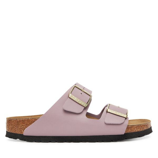 Klapki Birkenstock. Czerwone klapki damskie Birkenstock, bez wzorów, bez obcasa, bez zapięcia. Za 319.99 zł.