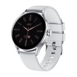 Smartwatch QCY Elite (srebrny). Szare, cyfrowe zegarki smartwatch QCY, z aplikacjami, z koronki. Za 209.00 zł.