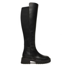 Muszkieterki MICHAEL Michael Kors. Czarne kozaki damskie MICHAEL Michael Kors, bez wzorów, bez obcasa, na płaskiej podeszwie, bez zapięcia. Za 1,019.00 zł.