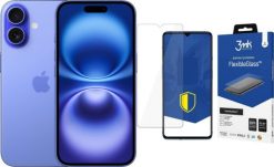 Smartfon Apple iPhone 16 128GB Ultramarine (MYEC3) + FlexibleGlass. Fioletowe smartfony Apple. Za 3,424.00 zł.