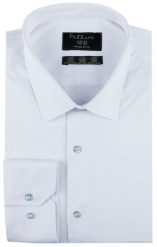 Jednokolorowa, Bawełniana Koszula o Prostym Kroju - Błękitna. Niebieskie koszule męskie Pazzani, bez wzorów, z bawełny, eleganckie, bez kołnierzyka, bez ramiączek. Za 169.00 zł.