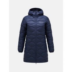 Kurtka narciarska damska Peak Performance Helium Down Parka. Niebieskie parki damskie Peak Performance, na zimę, xs, bez wzorów, bez kaptura. W wyprzedaży za 1,369.00 zł.